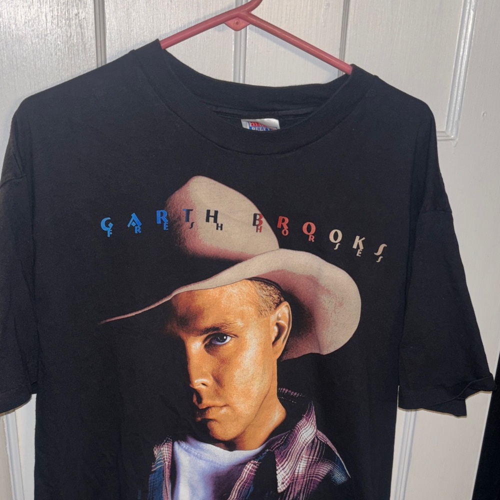 Hanes Black Garth Brooks Unisex Graphic Tee